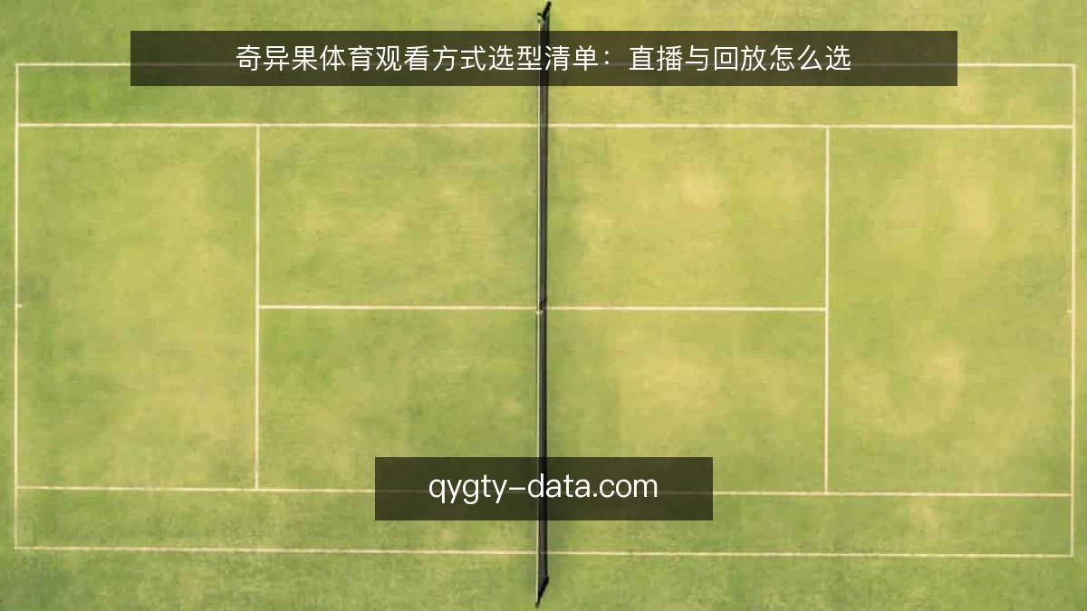 奇异果体育观看方式选型清单:直播与回放怎么选